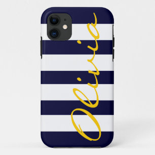 Nautical Chic Striped iPhone 5 Fall Case-Mate iPhone Hülle