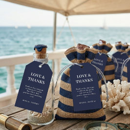 Nautical Cruise Ship Boat Hochzeit Vielen Dank Geschenkanhänger