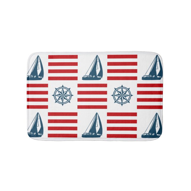 Nautical Design Badematte (Vorderseite)