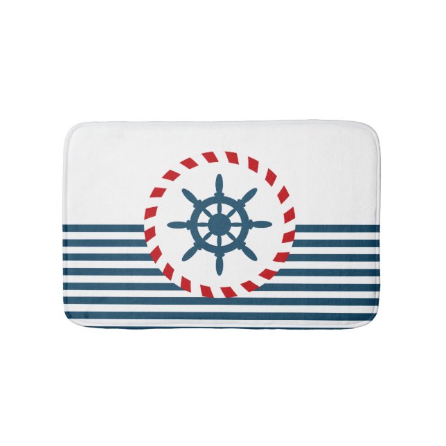 Nautical Design Badematte (Vorderseite)