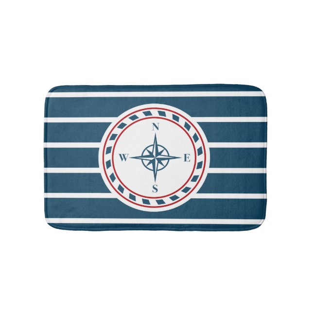 Nautical Design Badematte (Vorderseite)