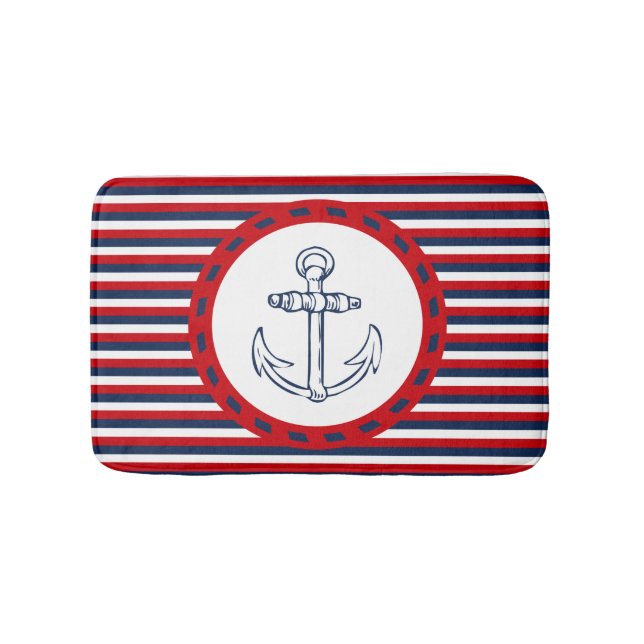 Nautical Design Badematte (Vorderseite)