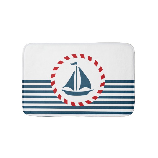 Nautical Design Badematte (Vorderseite)