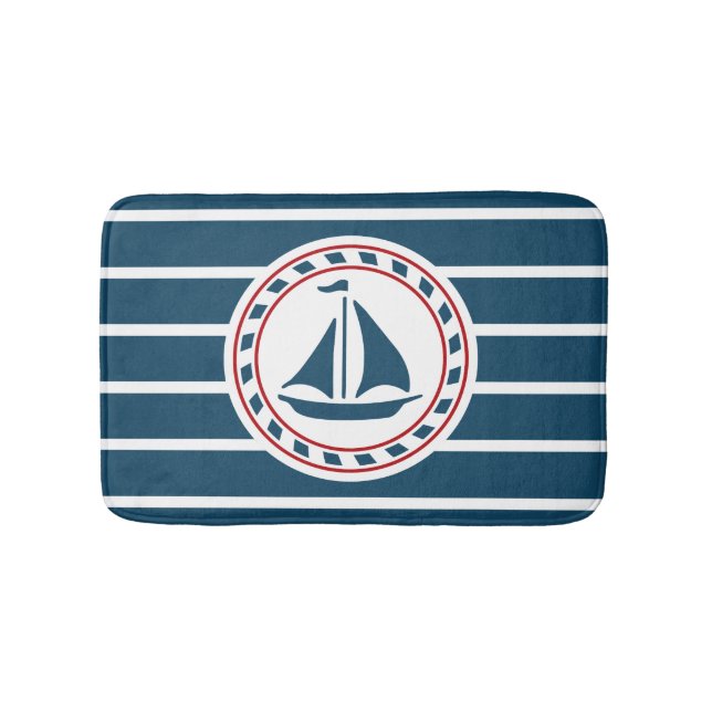Nautical Design Badematte (Vorderseite)