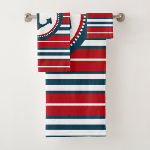 Nautical Design Badhandtuch Set