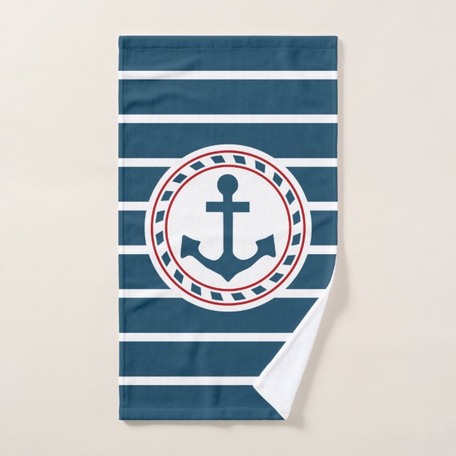 Nautical Design Badhandtuch Set (Handtuch)
