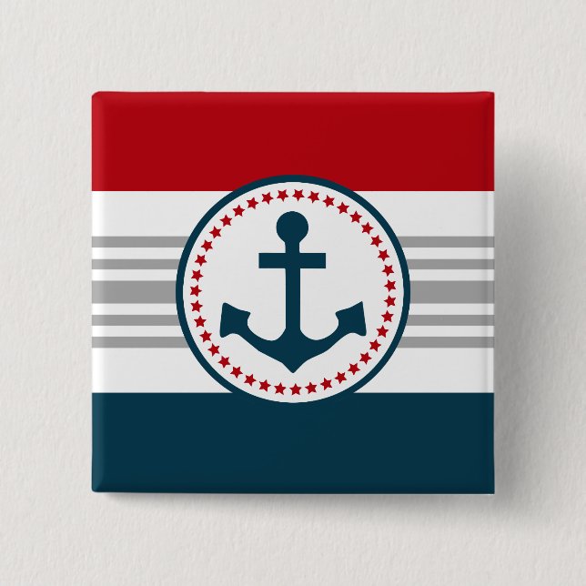 Nautical Design Button (Vorderseite)