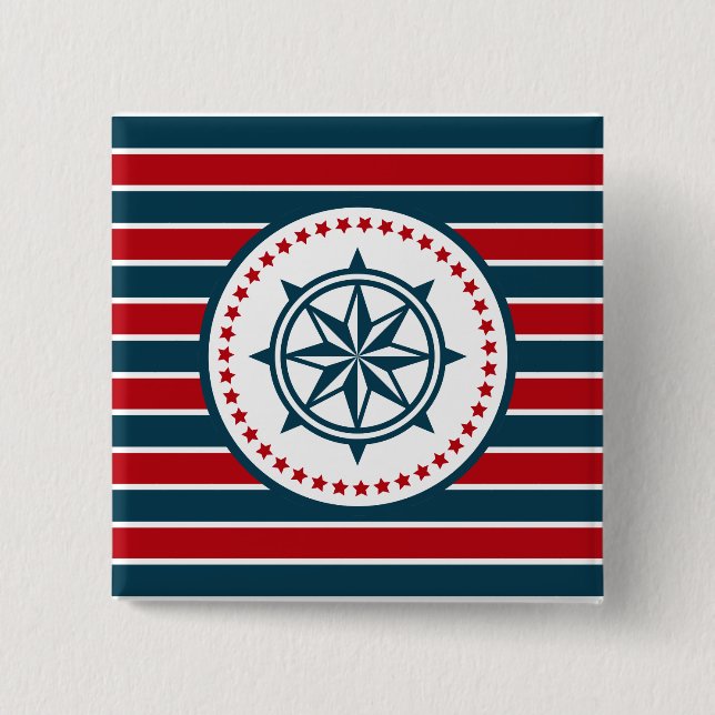 Nautical Design Button (Vorderseite)