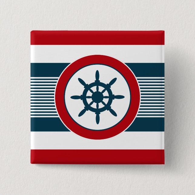 Nautical Design Button (Vorderseite)