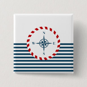 Nautical Design Button