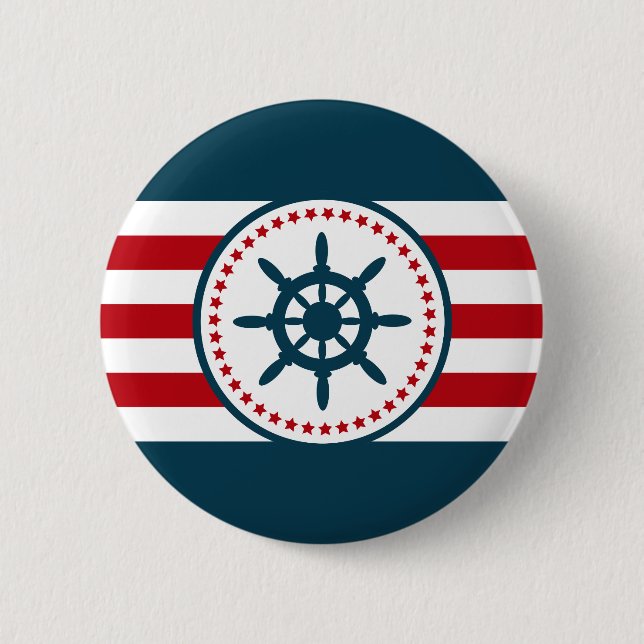Nautical Design Button (Vorderseite)