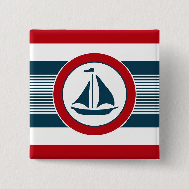 Nautical Design Button (Vorderseite)