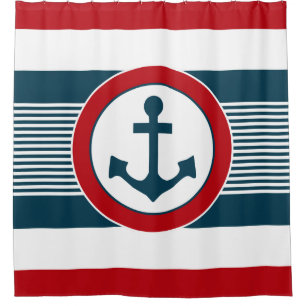Nautical Design Duschvorhang