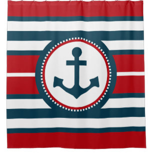 Nautical Design Duschvorhang