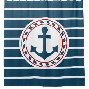 Nautical Design Duschvorhang