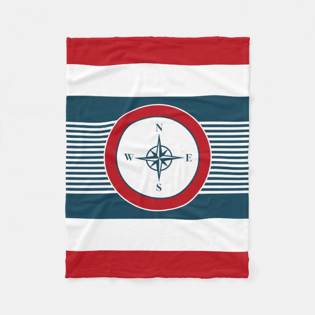 Nautical Design Fleecedecke (Vorderseite)