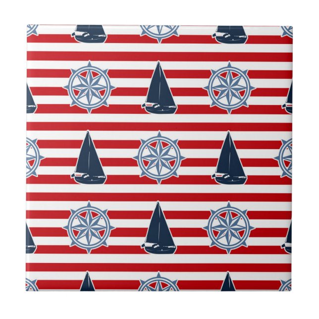 Nautical Design Fliese (Vorderseite)