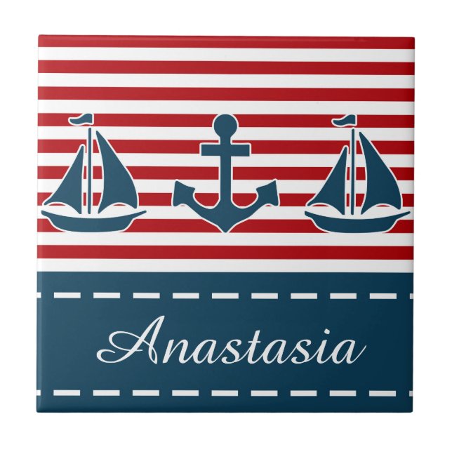 Nautical Design Fliese (Vorderseite)