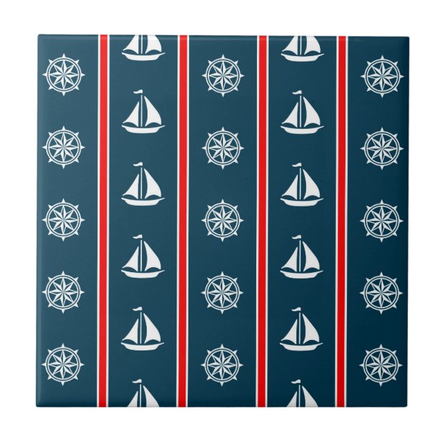 Nautical Design Fliese (Vorderseite)