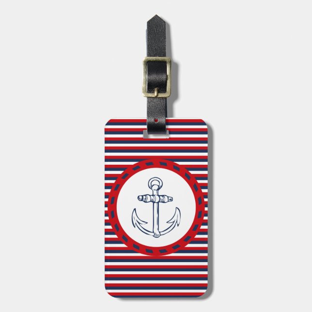 Nautical Design Gepäckanhänger (Vorderseite vertikal)