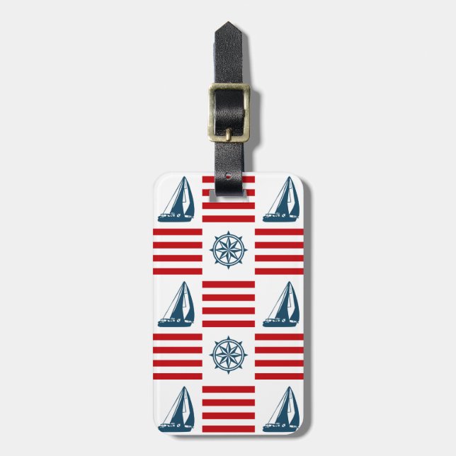 Nautical Design Gepäckanhänger (Vorderseite vertikal)