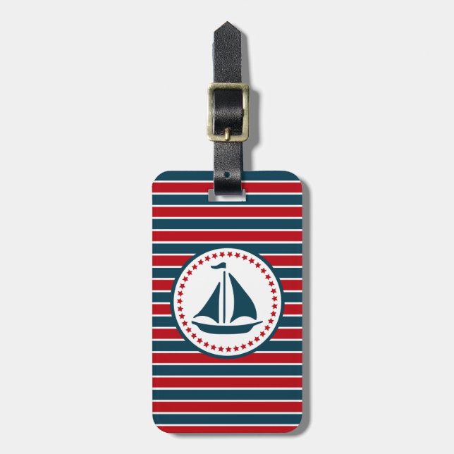 Nautical Design Gepäckanhänger (Vorderseite vertikal)