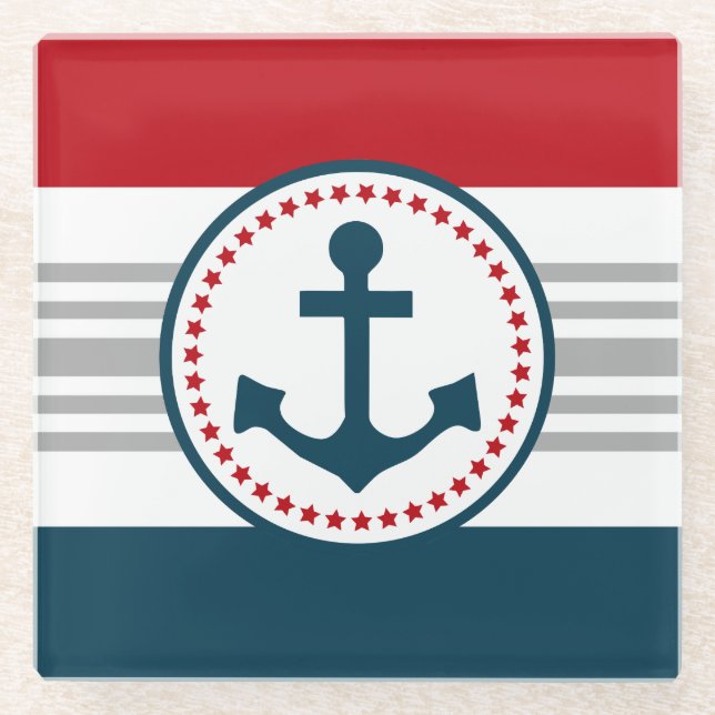 Nautical Design Glasuntersetzer (Vorderseite)