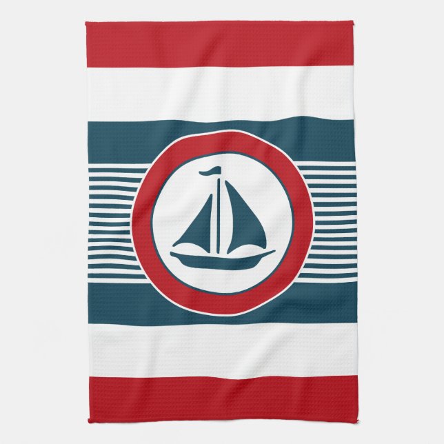 Nautical Design Handtuch (Vertikal)