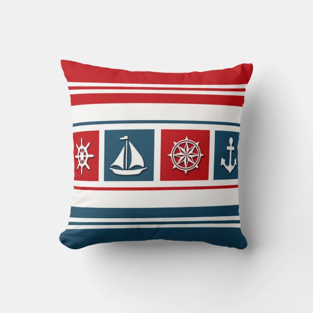 Nautical Design Kissen (Vorderseite)