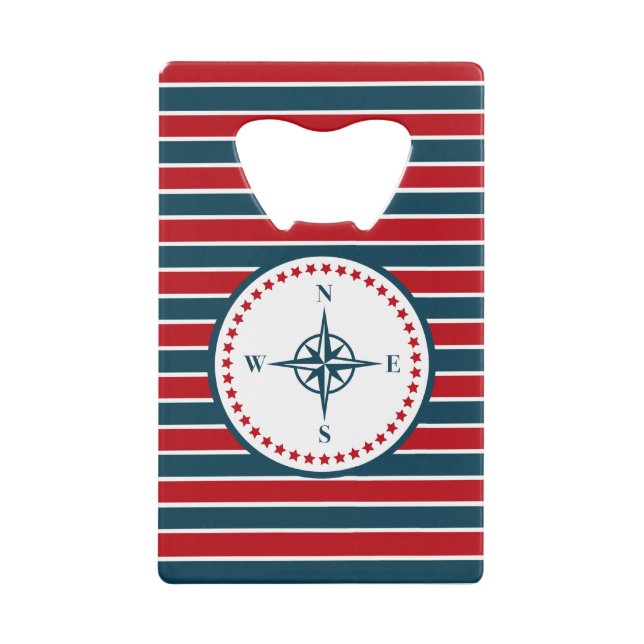 Nautical Design Kreditkarten Flaschenöffner (Vorderseite)