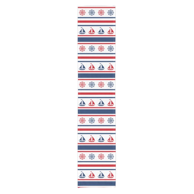 Nautical Design Kurzer Tischläufer (Vorderseite)