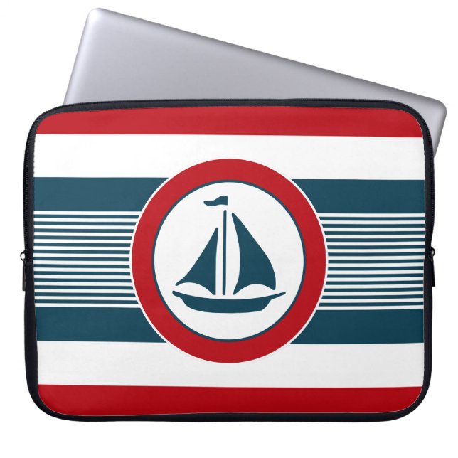 Nautical Design Laptopschutzhülle (Vorderseite)