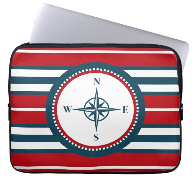 Nautical Design Laptopschutzhülle (Vorderseite)
