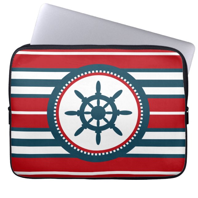 Nautical Design Laptopschutzhülle (Vorderseite)