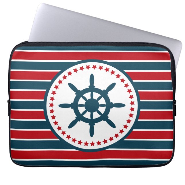 Nautical Design Laptopschutzhülle (Vorderseite)