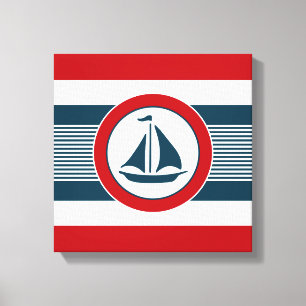 Nautical Design Leinwanddruck