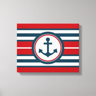 Nautical Design Leinwanddruck
