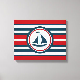 Nautical Design Leinwanddruck