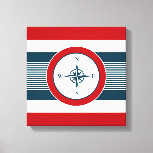 Nautical Design Leinwanddruck