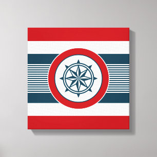 Nautical Design Leinwanddruck