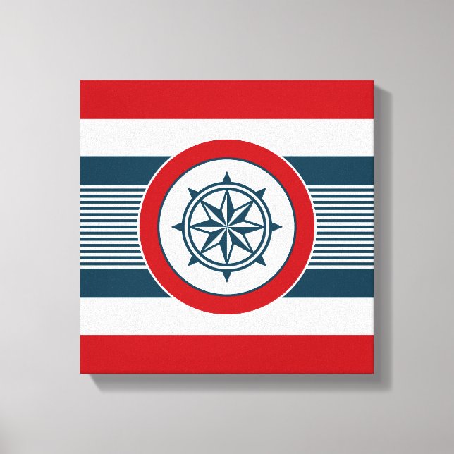 Nautical Design Leinwanddruck (Vorderseite)