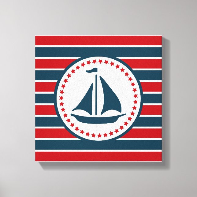 Nautical Design Leinwanddruck (Vorderseite)