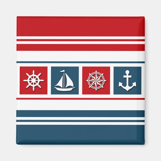 Nautical Design Magnet (Vorne)
