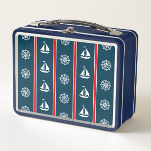 Nautical Design Metall Lunch Box