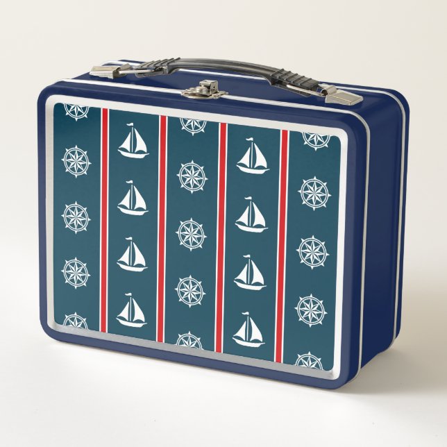 Nautical Design Metall Lunch Box (Vorderseite)