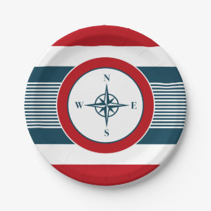 Nautical Design Pappteller