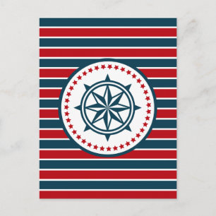 Nautical Design Postkarte