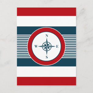 Nautical Design Postkarte