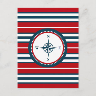 Nautical Design Postkarte