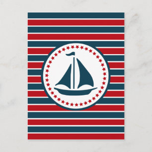 Nautical Design Postkarte